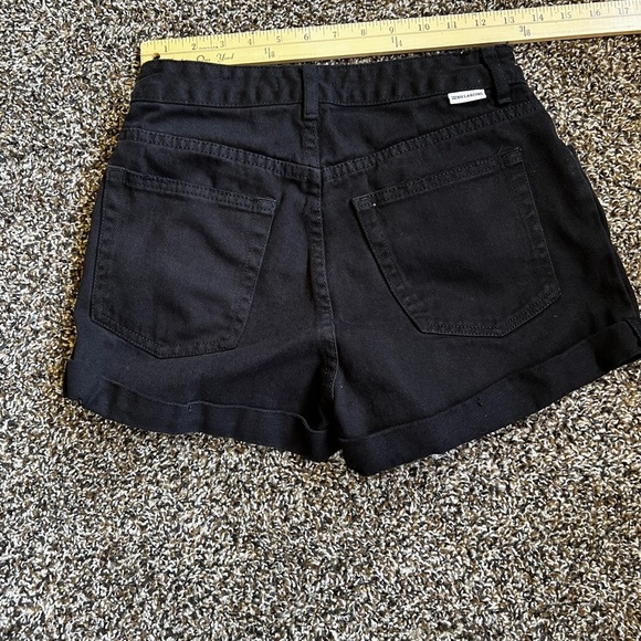 Billabong Black High Waist Denim Shorts - Picture 4 of 6